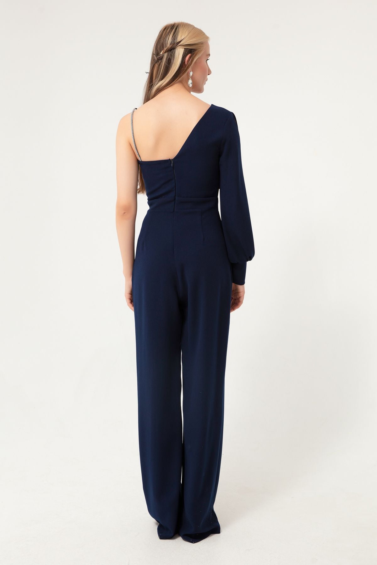Jumpsuit mit Strass Schwarz