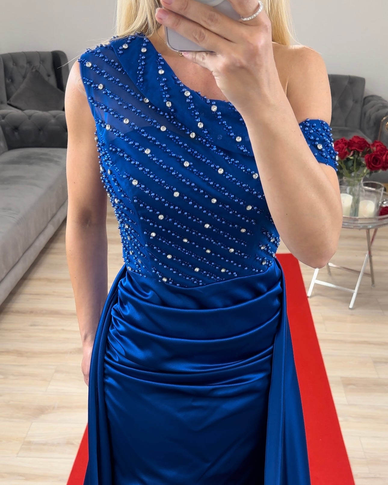 Abendkleid Royalblau