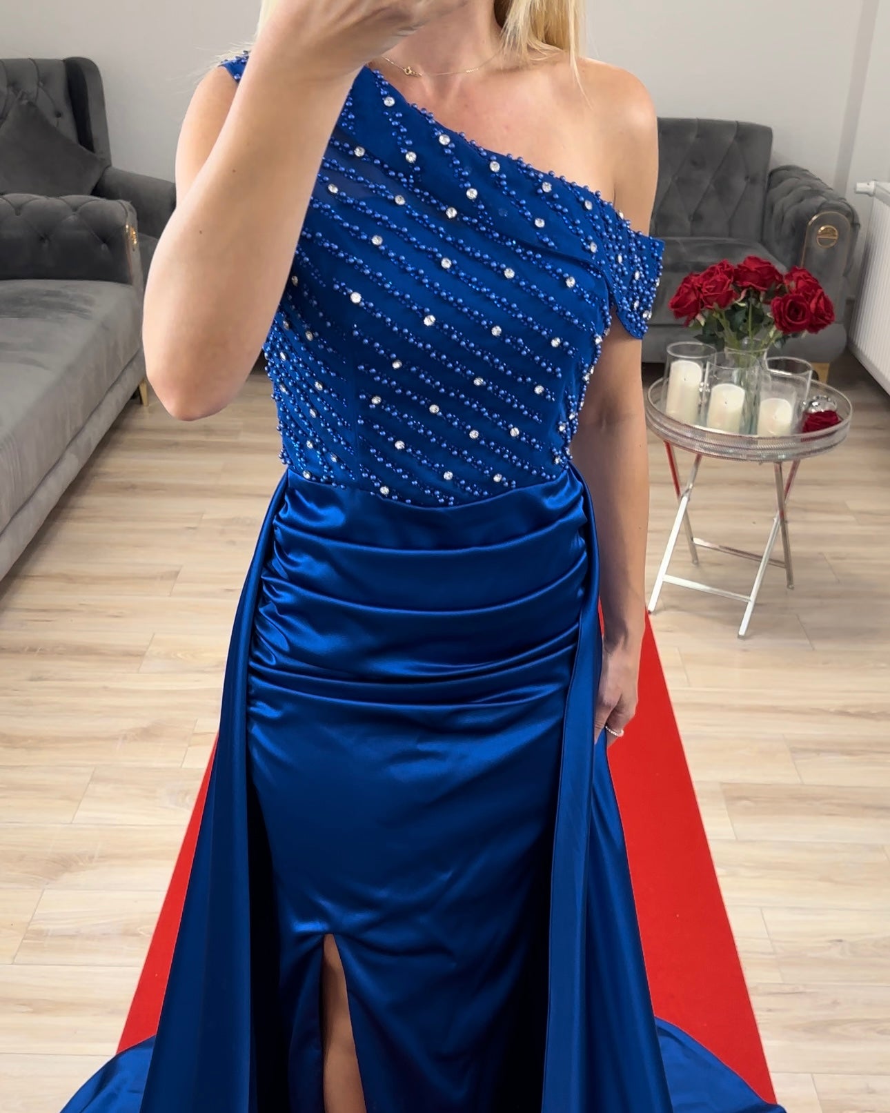Abendkleid Royalblau