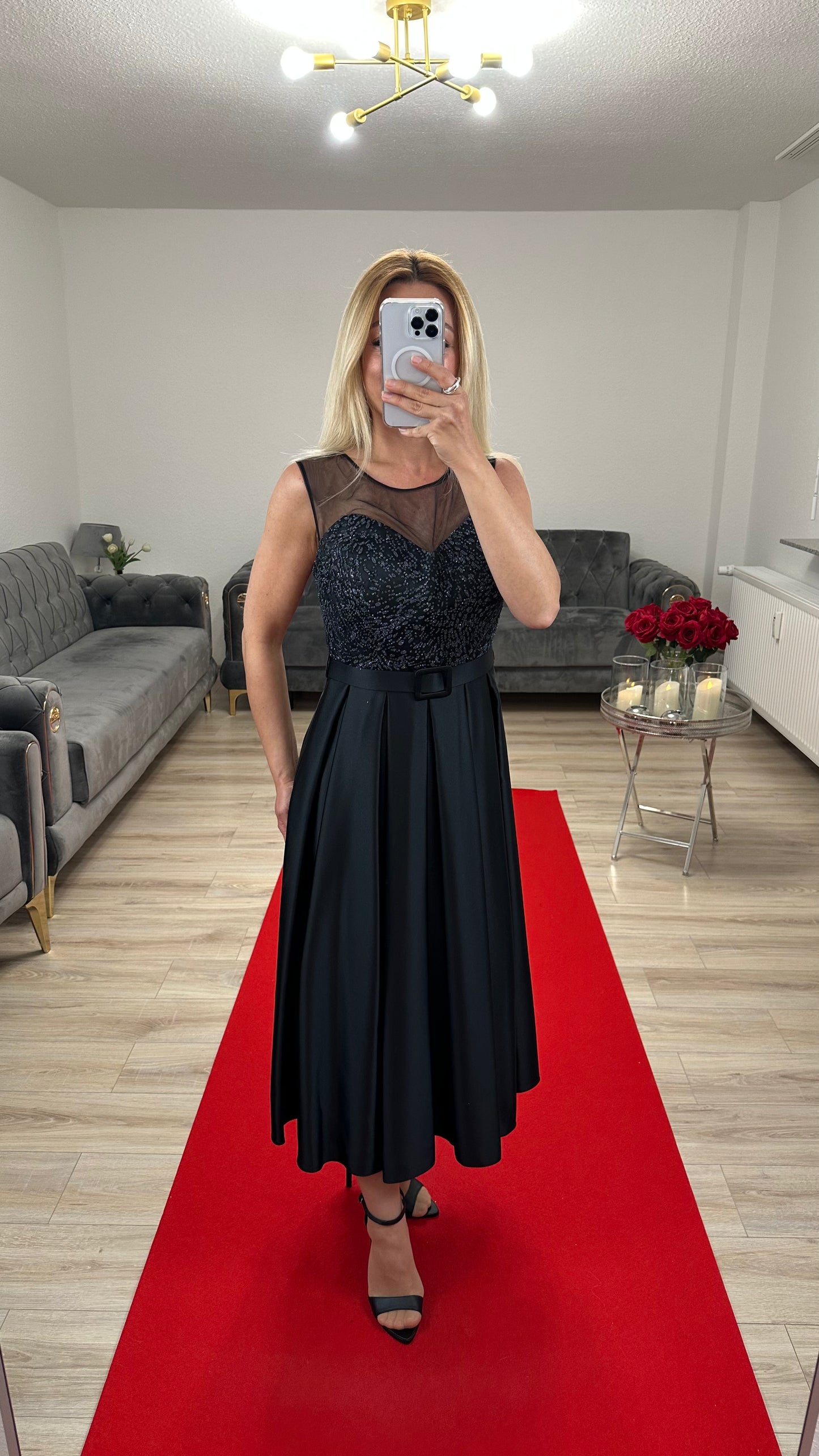 Cocktail Kleid Schwarz