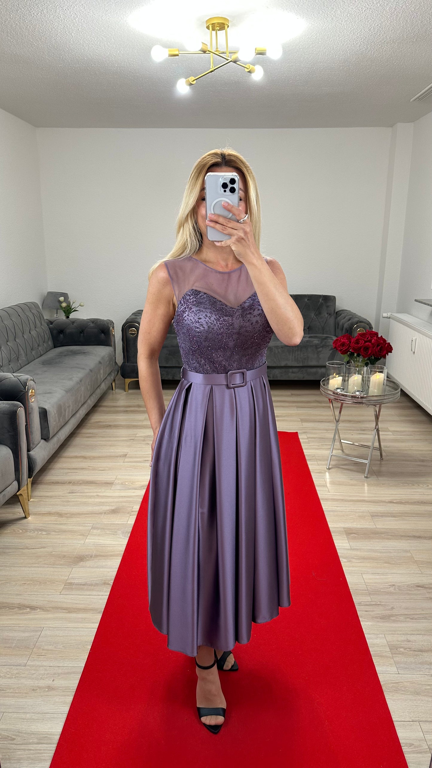 Cocktail Kleid Lila