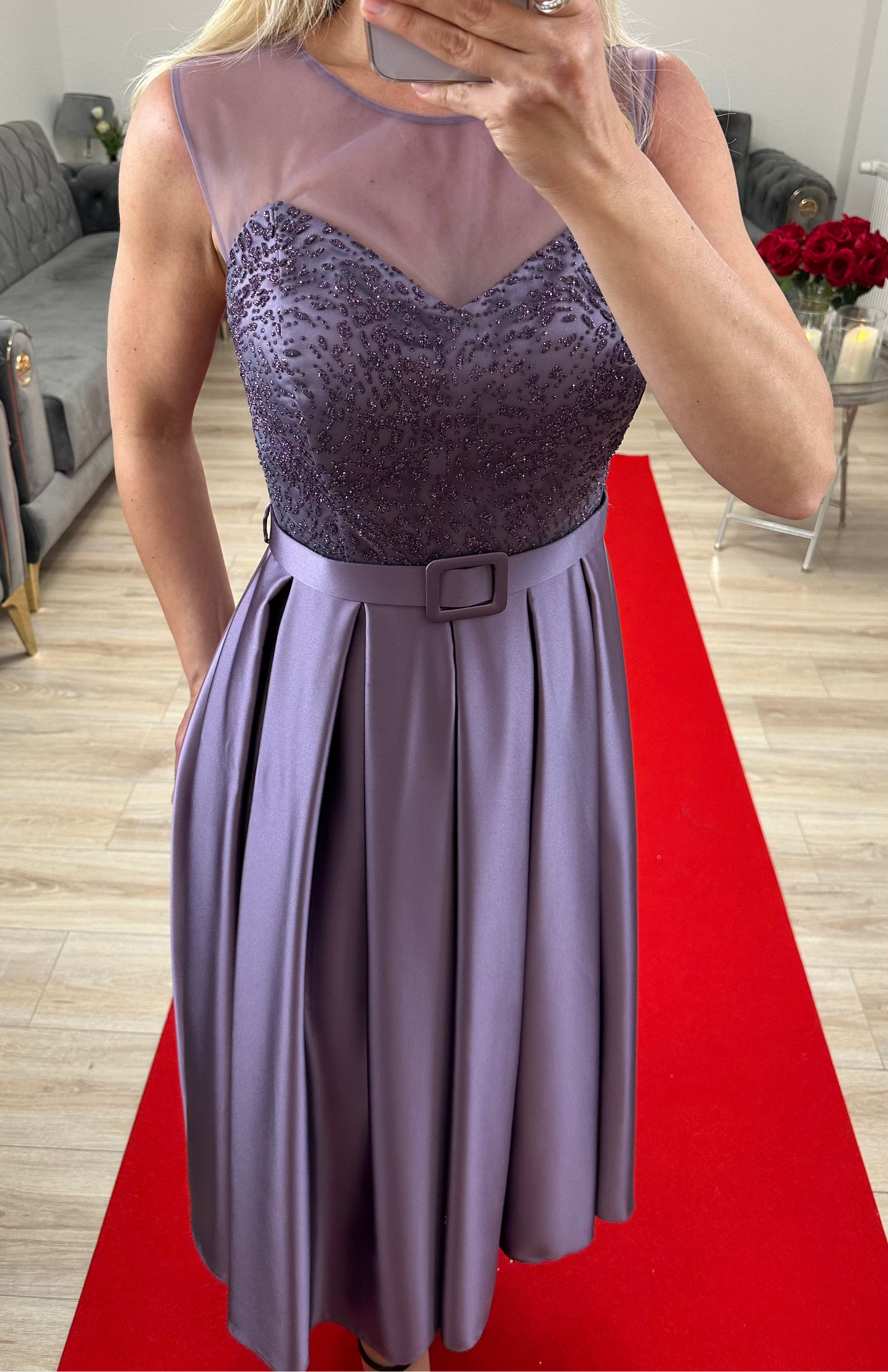 Cocktail Kleid Lila