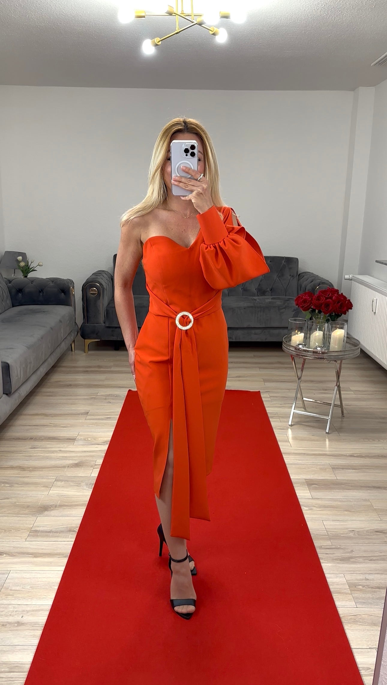 Cocktail Dress Orange