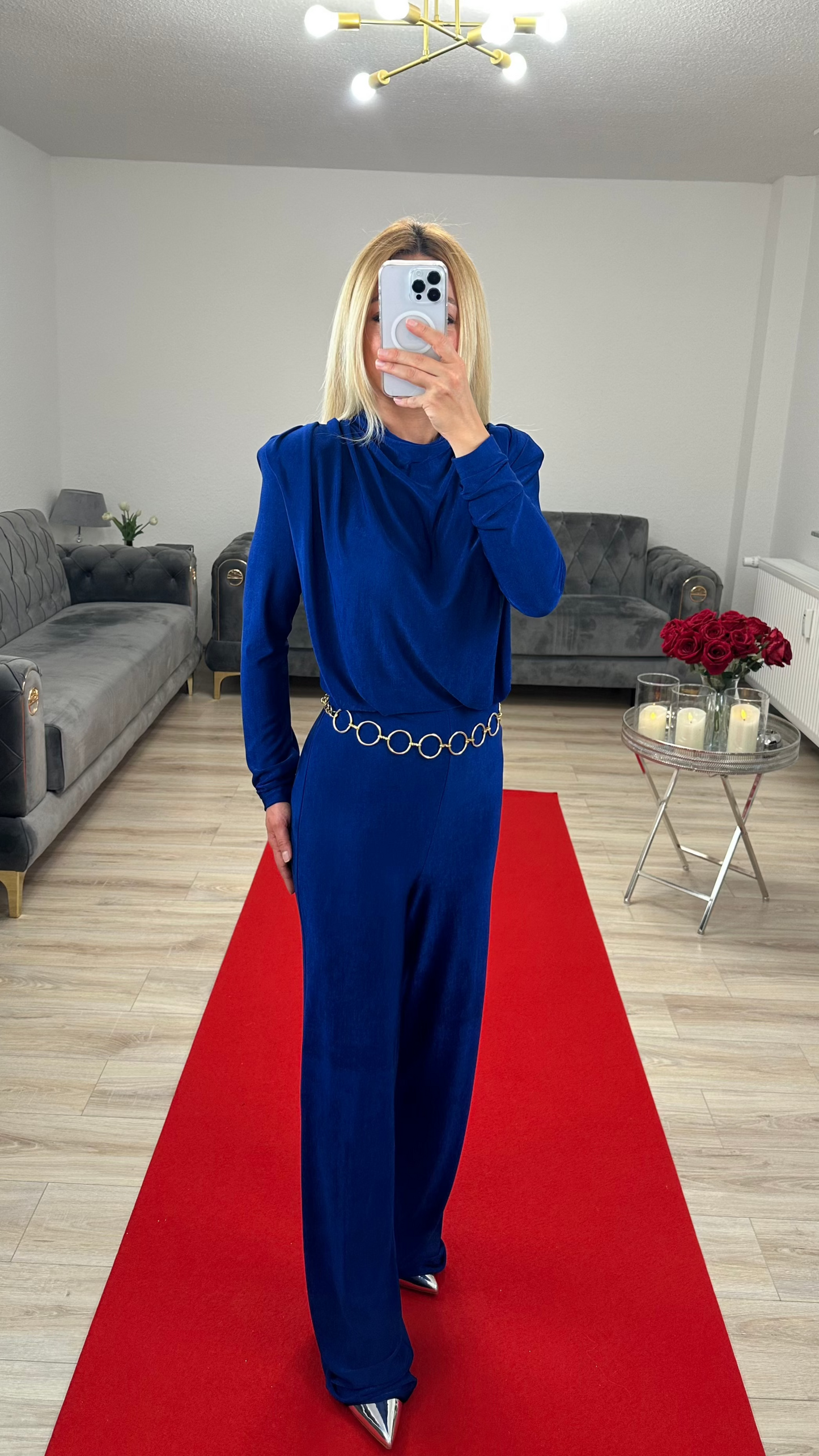 Overall Royalblau