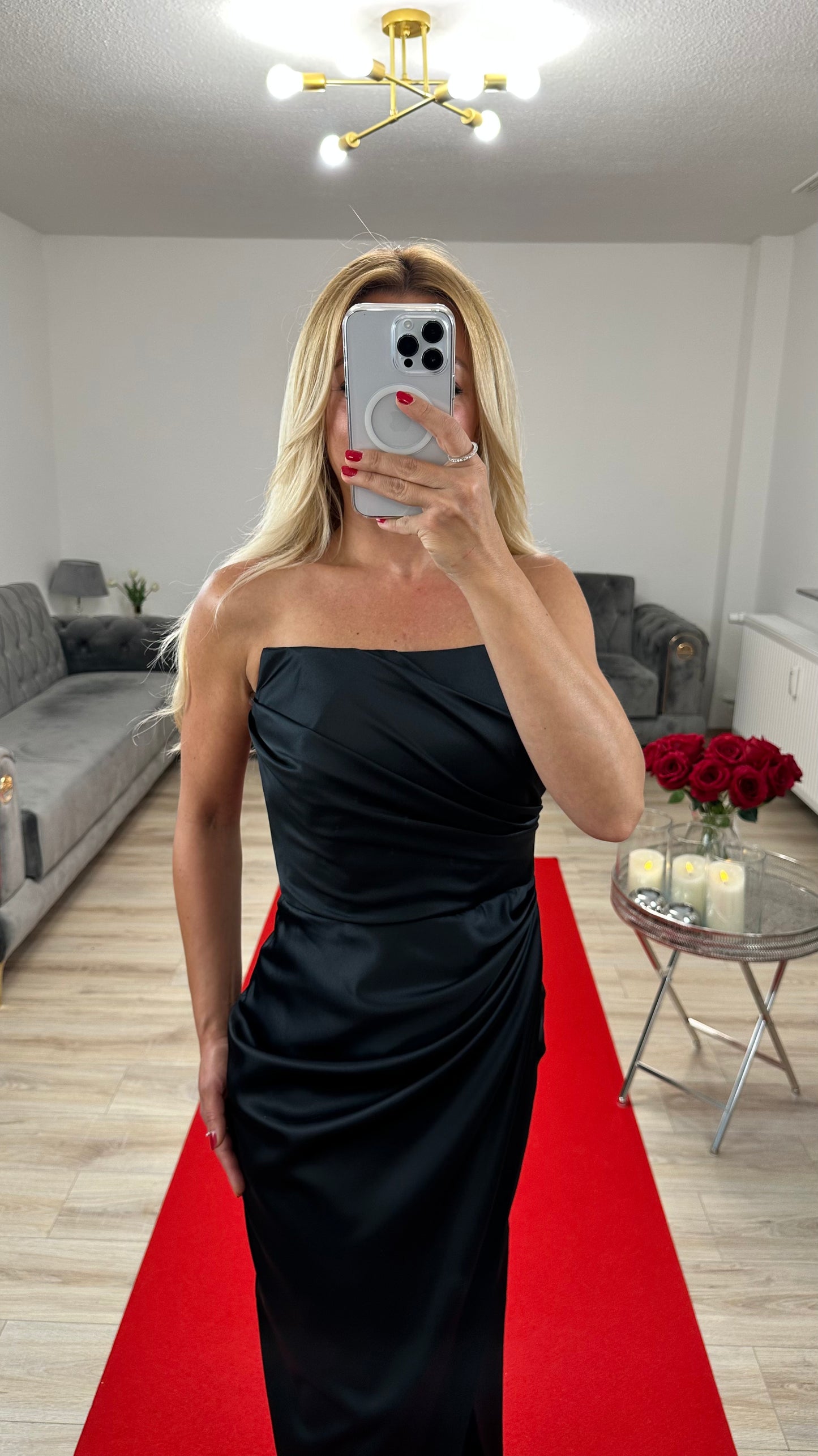 Black Satin Dress