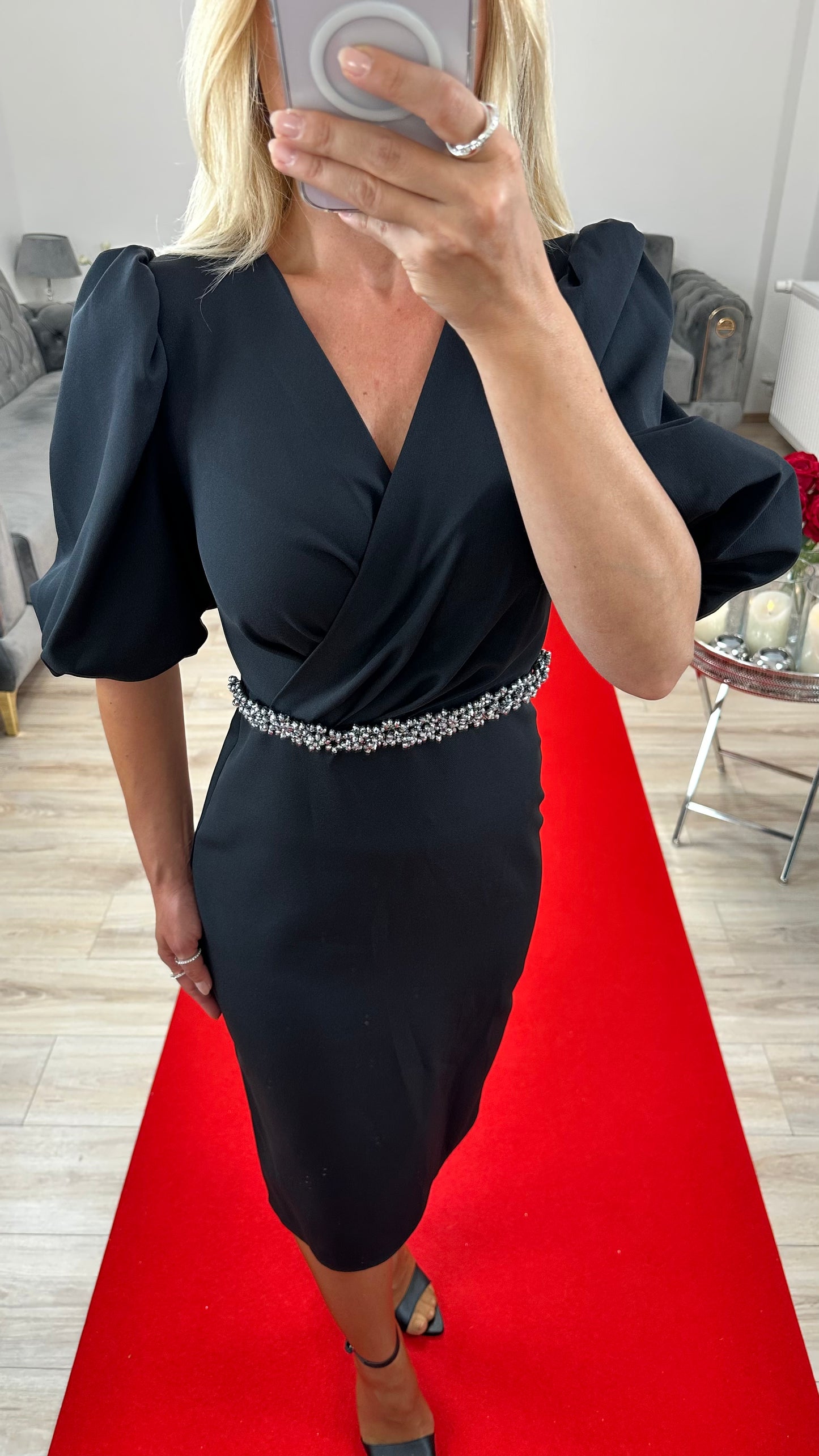 Midikleid Schwarz
