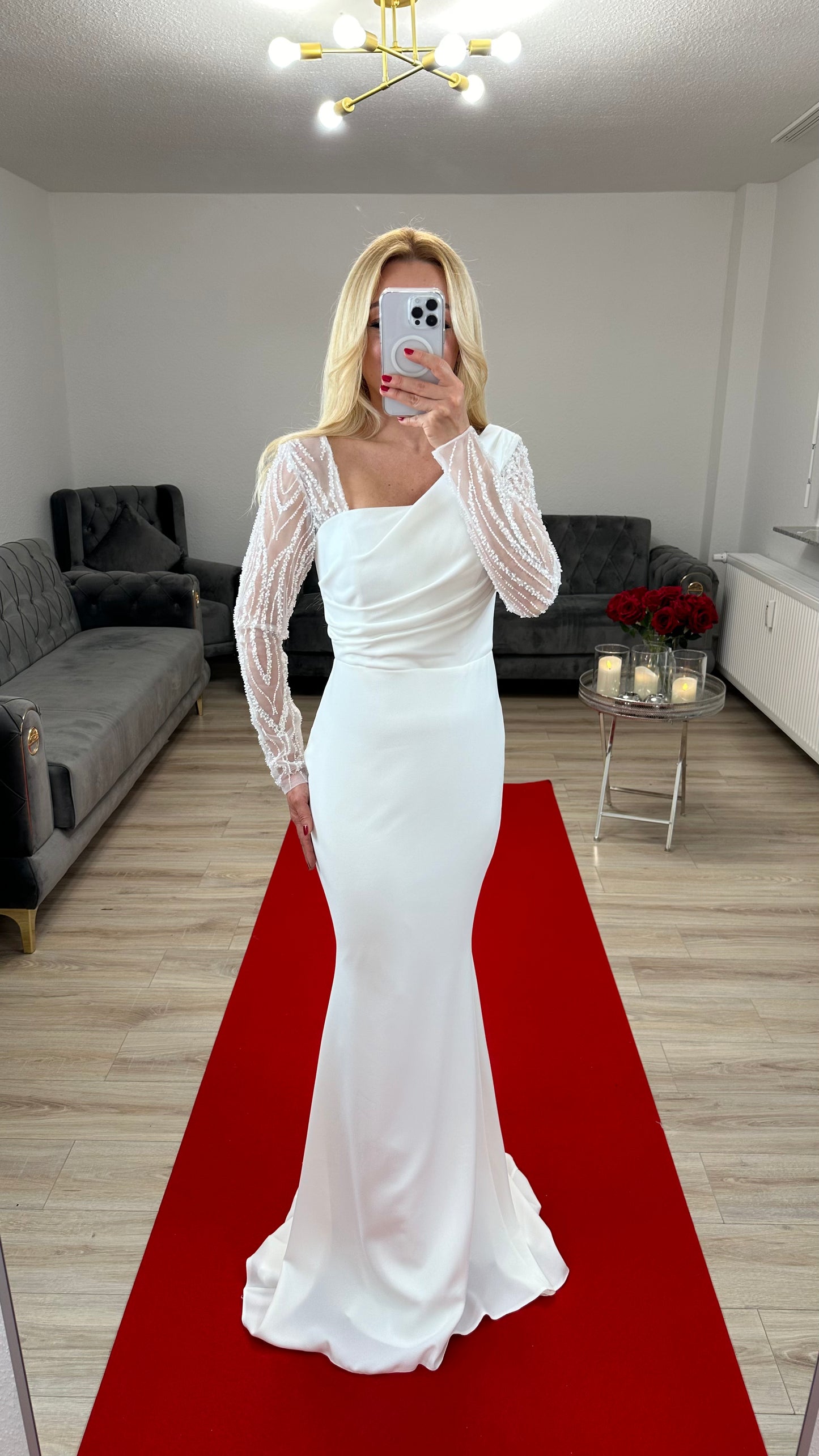 Standesamt Kleid mit Ärmel