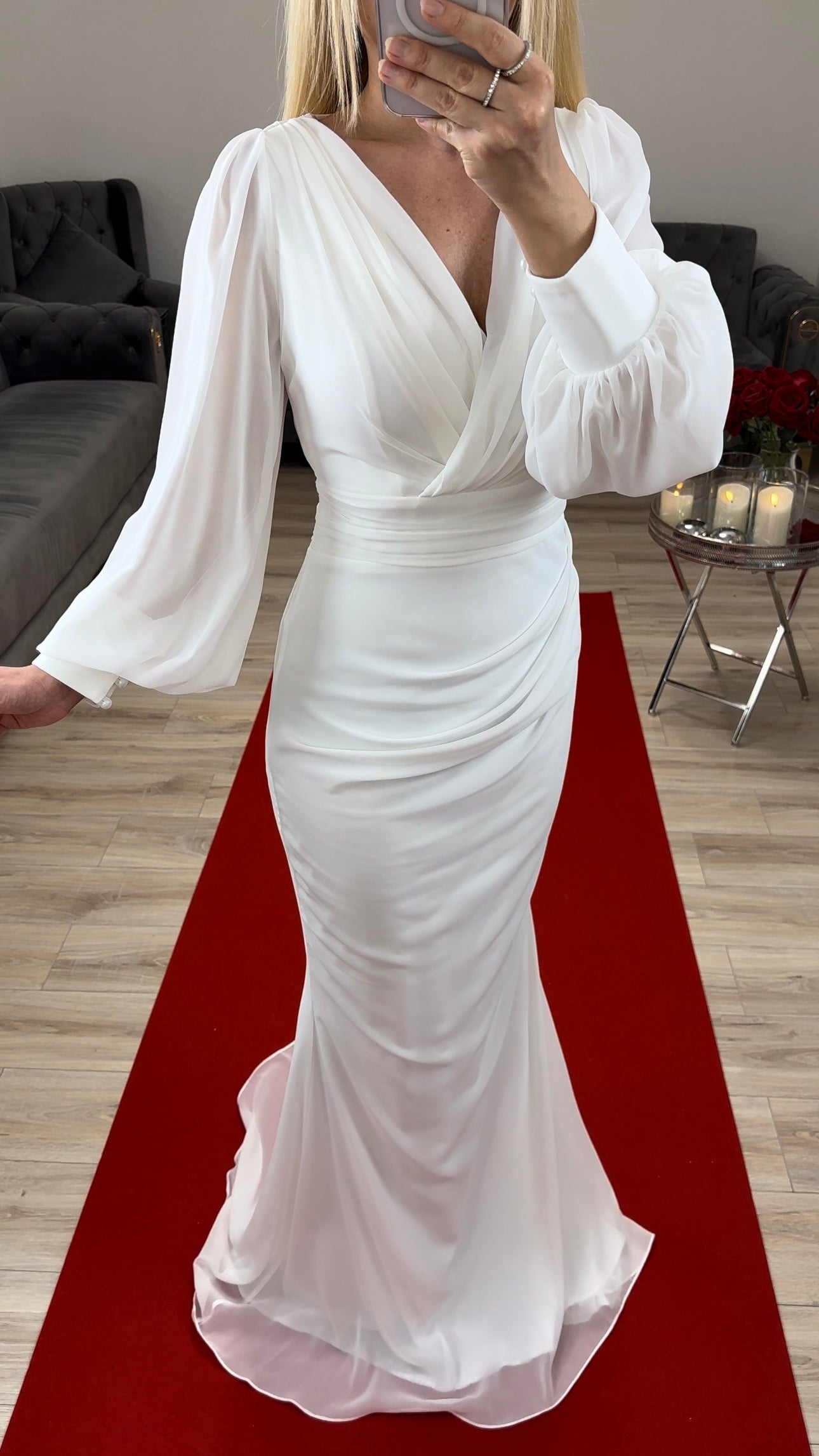 Standesamt Kleid langarm