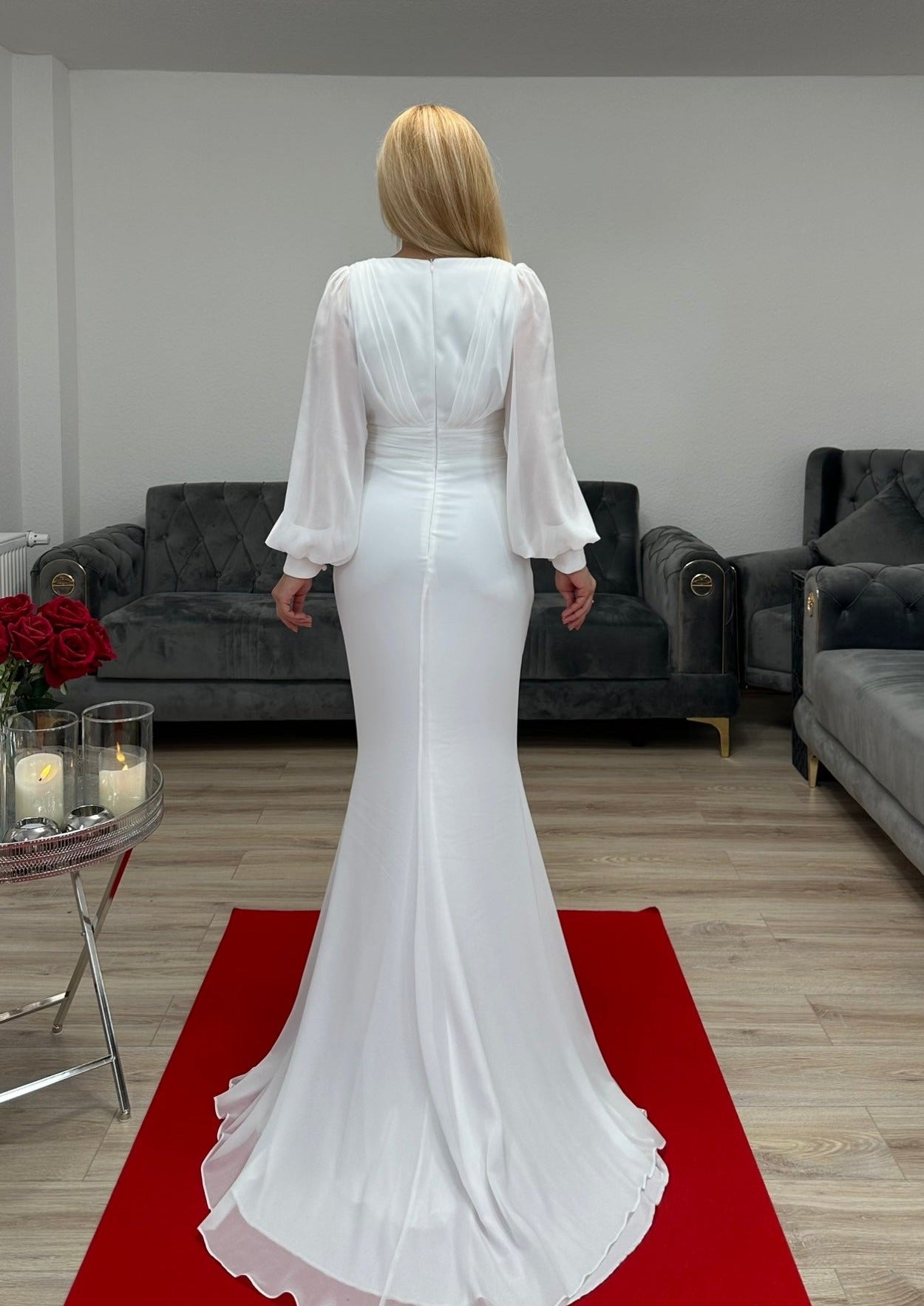 Standesamt Kleid langarm