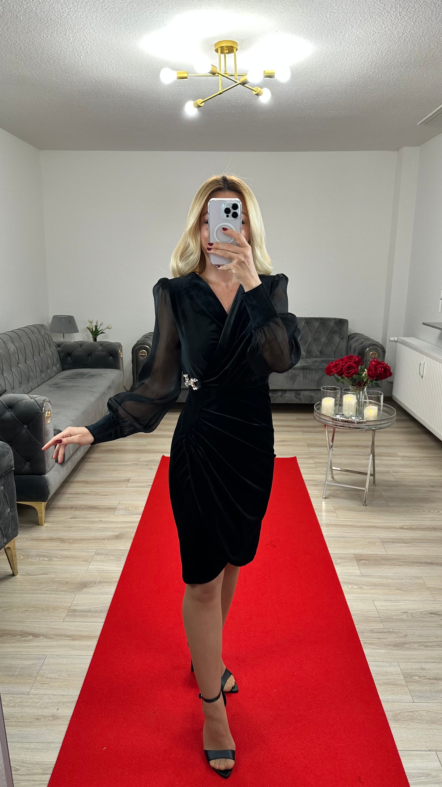 Velvet Dress black