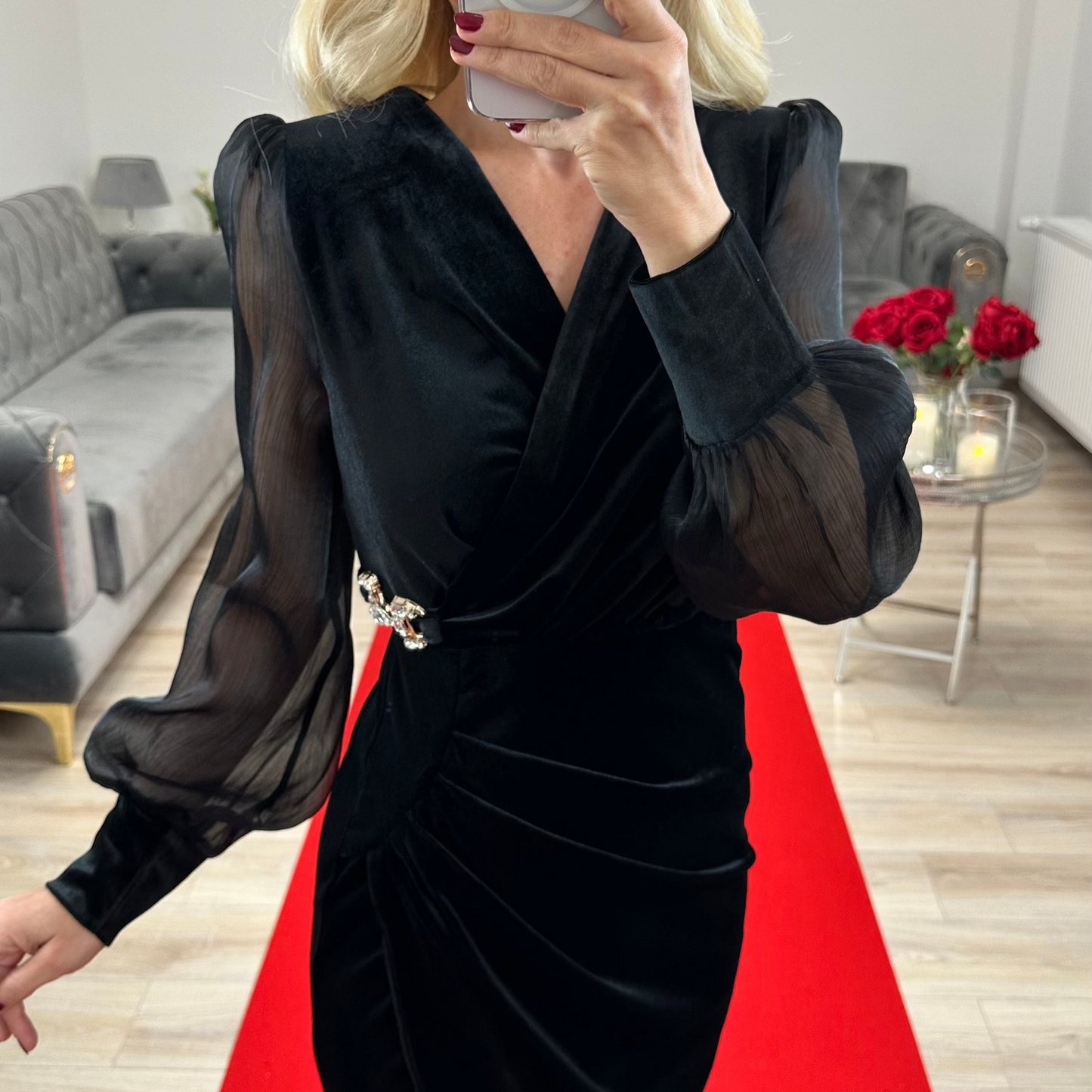Velvet Dress black