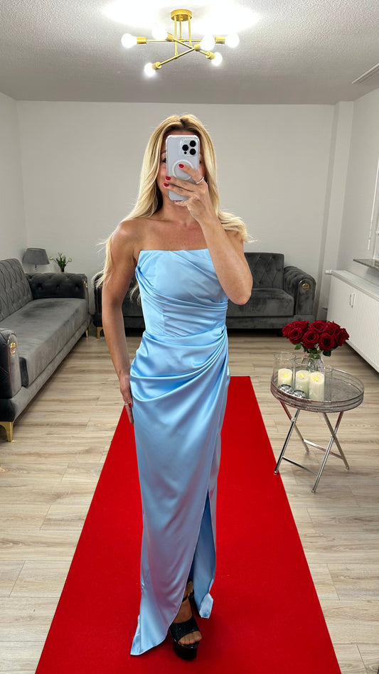 Babyblue Satin Dress