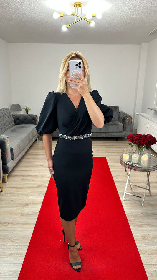 Midikleid Schwarz
