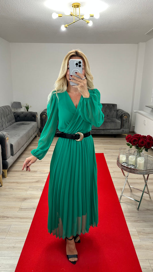 Chiffon Sommerkleid mit Gürtel