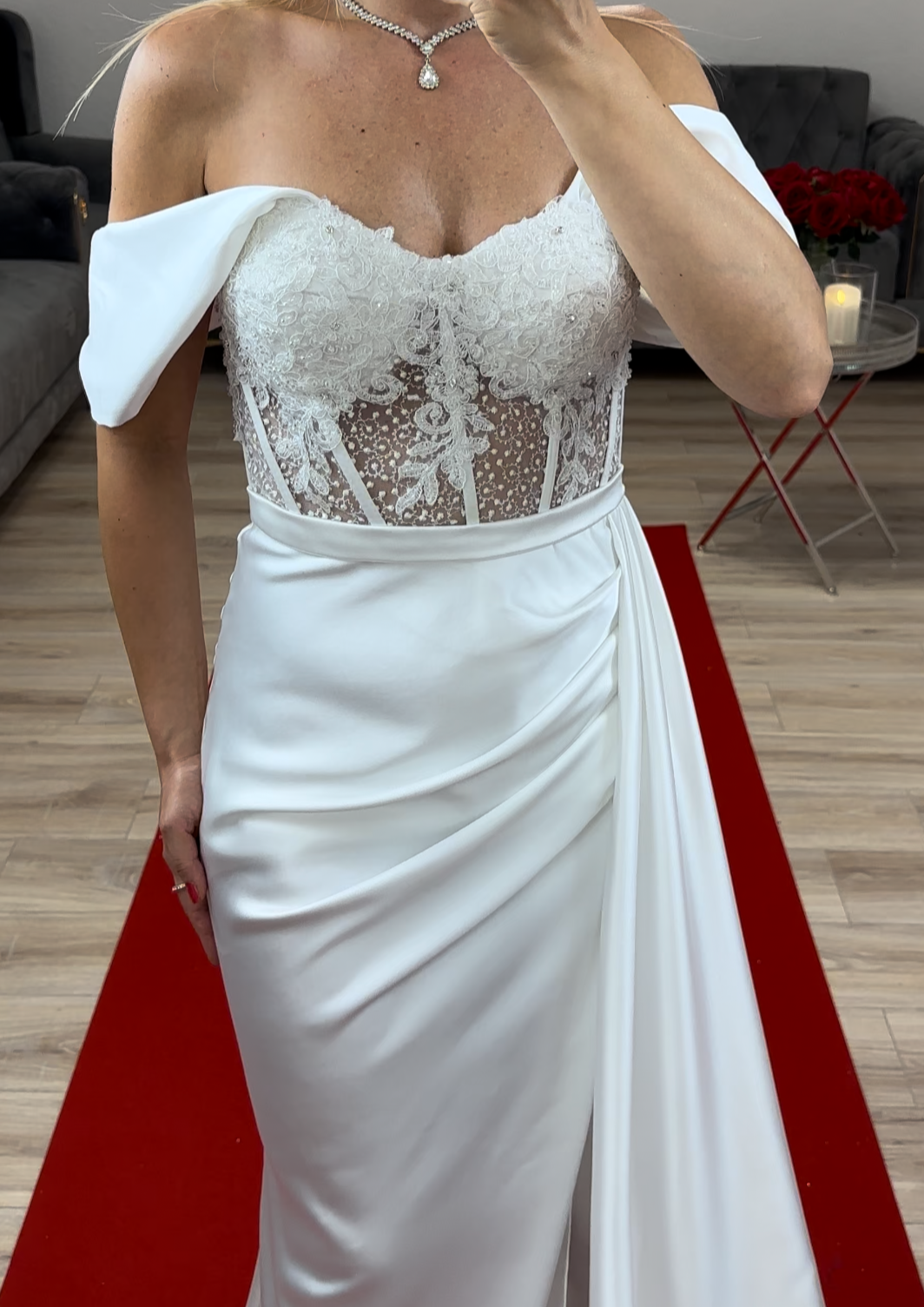 Corsagenkleid Weiss