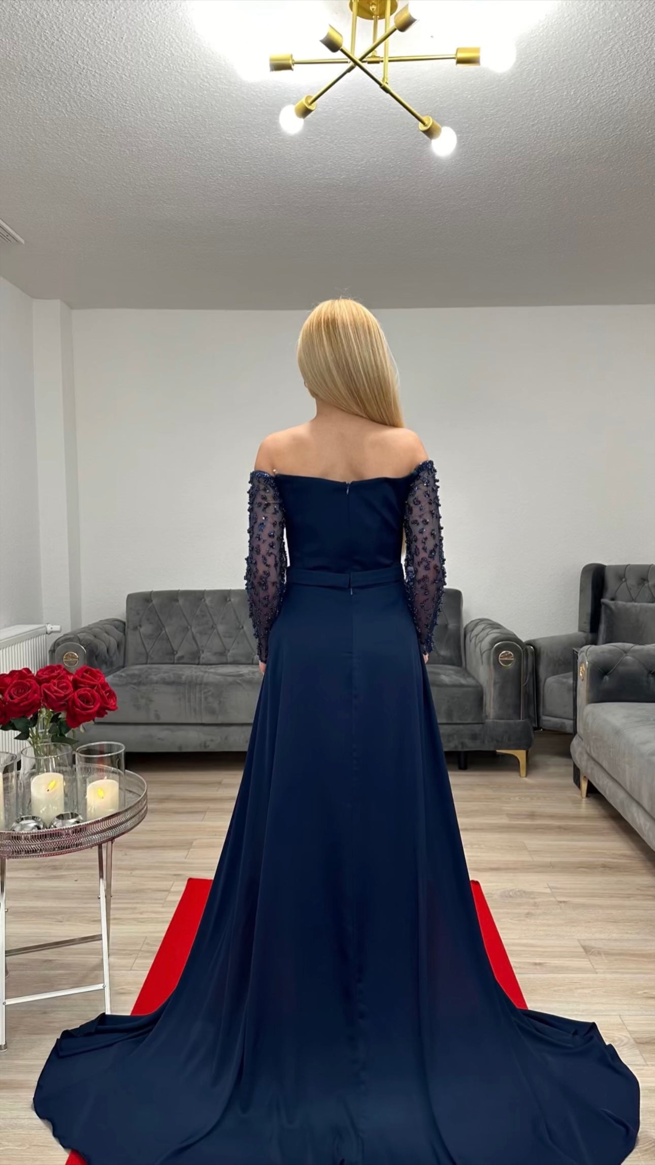 Abendkleid Navy