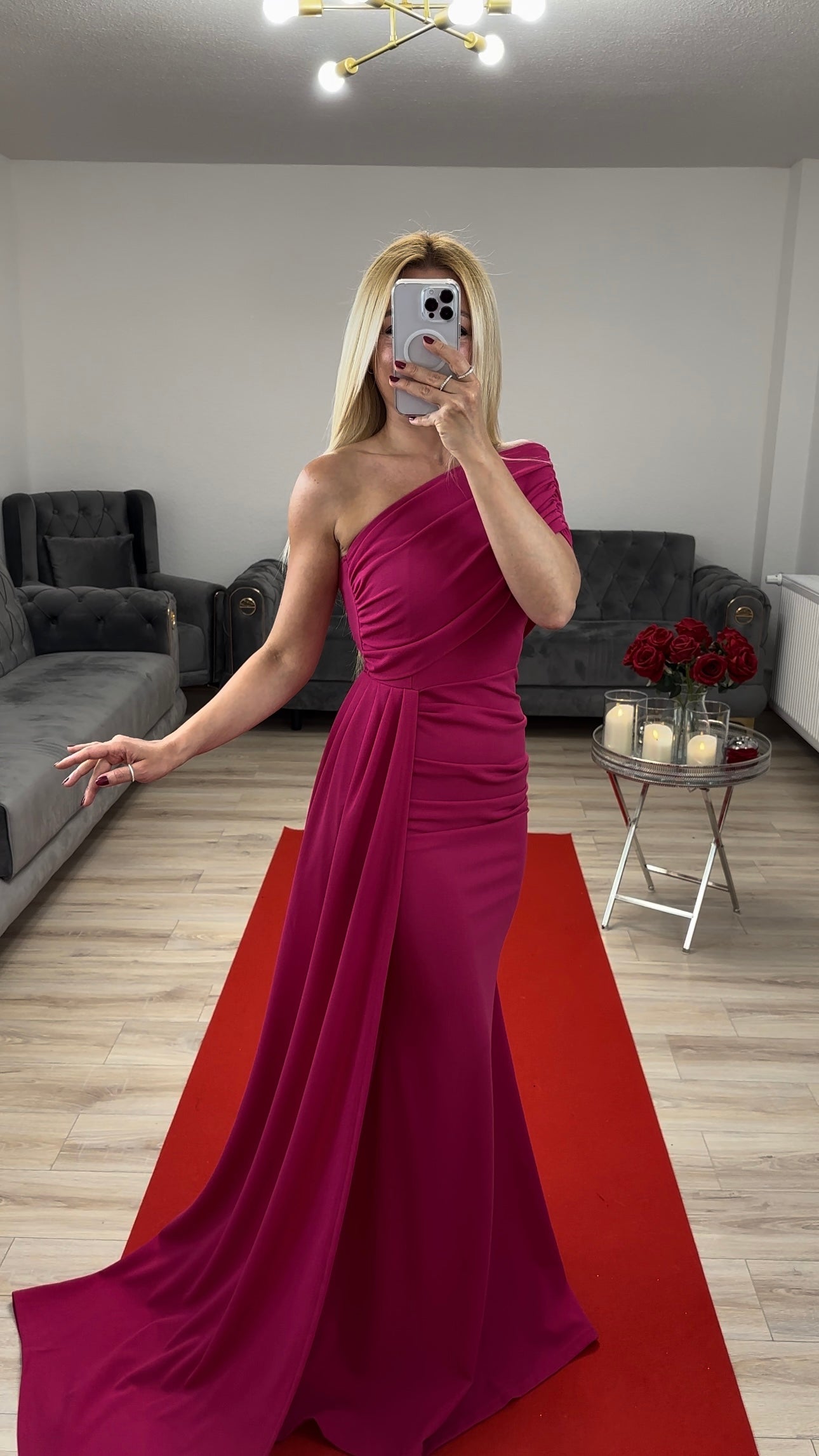 Abendkleid Fuchsia