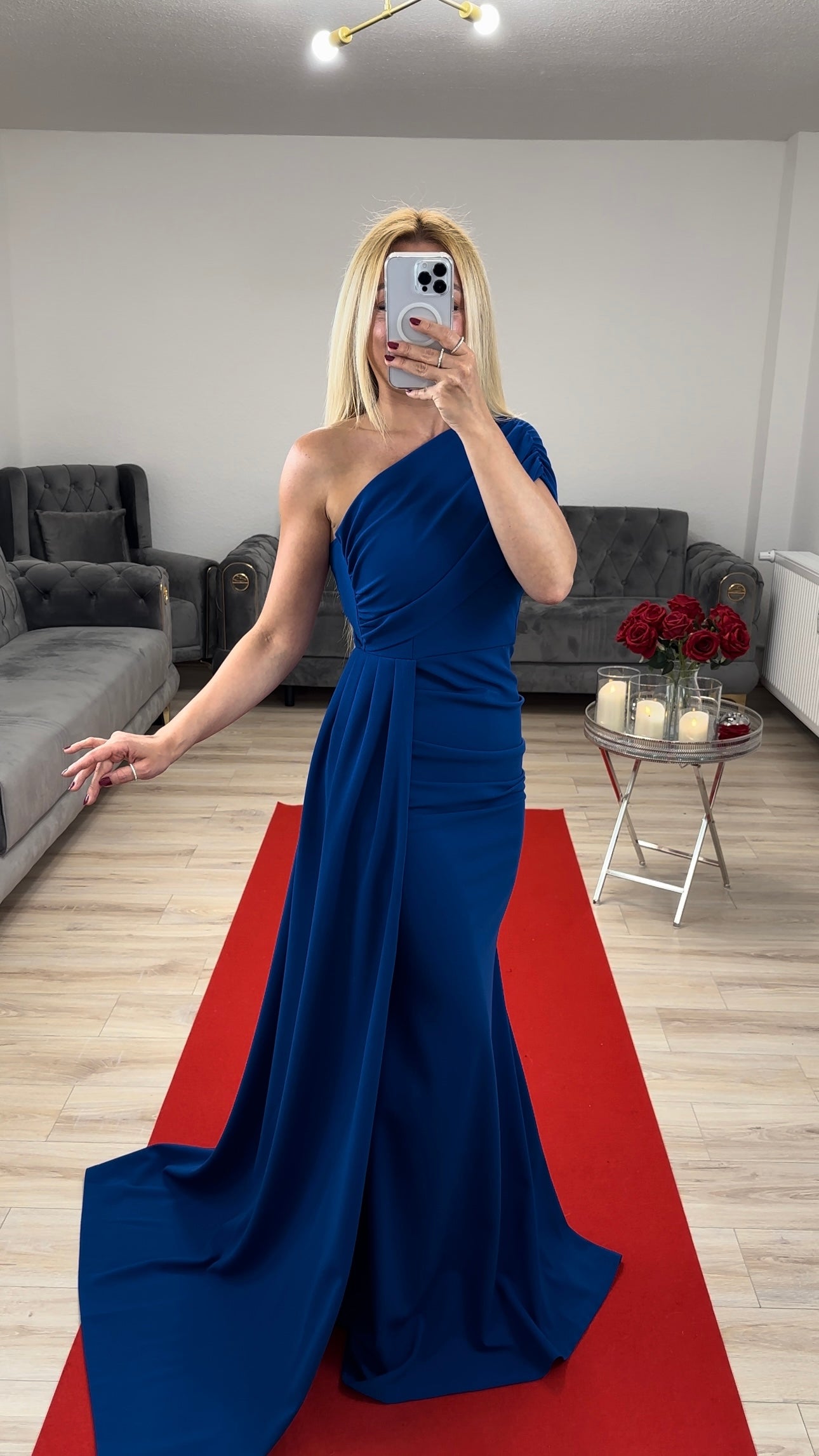 Abendkleid Royalblau