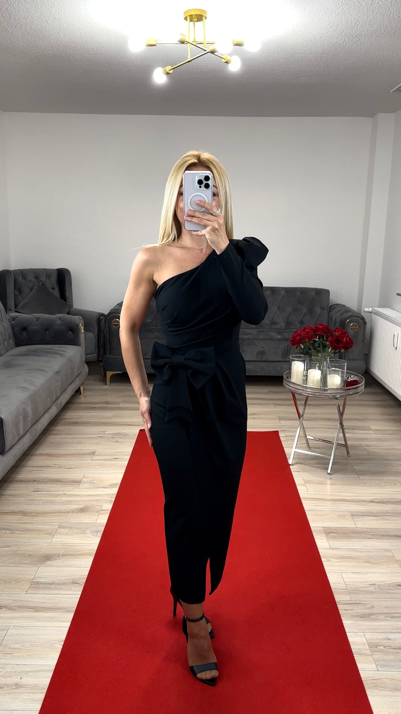 Midikleid Schwarz